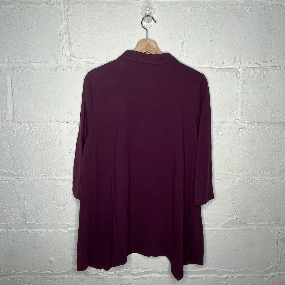 Soft Surroundings Danielle High Low Button Top Wo… - image 2